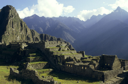 Site Inca deu Macchu Piccu dans les Andes Péruviennes, Pérou