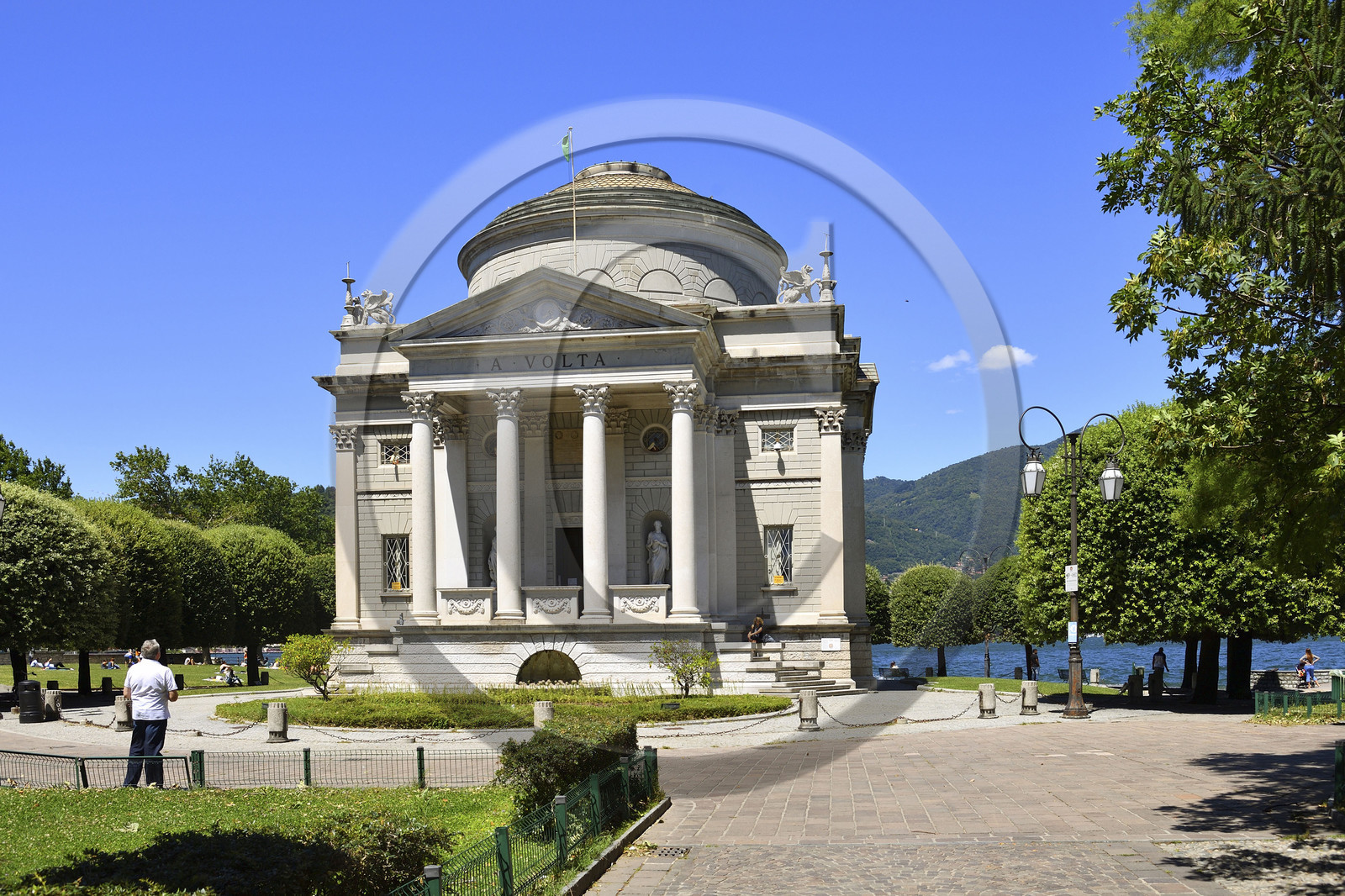 Italie lombardie lac come come tempio