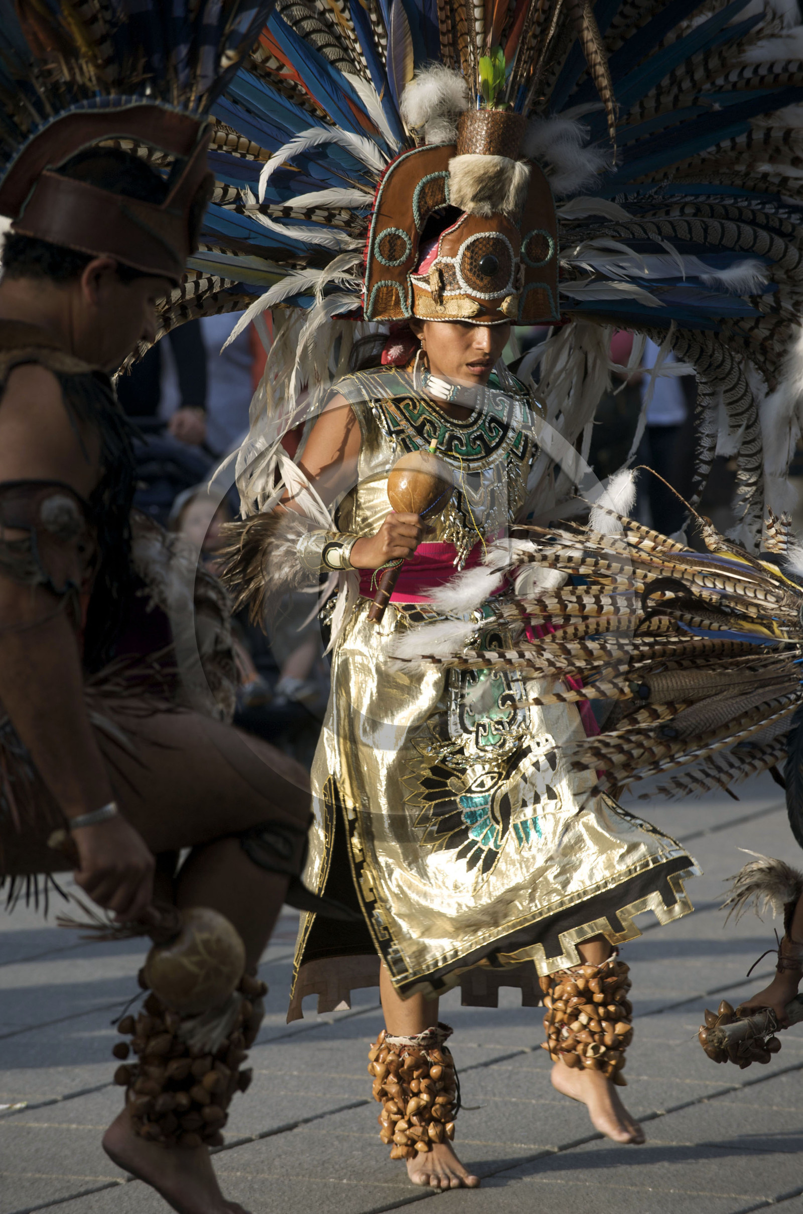 Mexique, danseurs Azteques