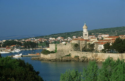 VILLE ET ILE DE KRK. CROATIE