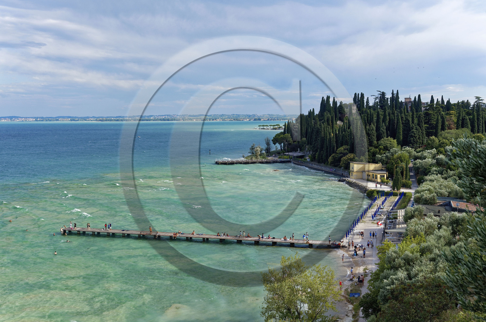 Italie lombardie lac garde sirmione plage