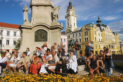 L'Hotel de Ville, Place Szechenyi, Pecs, Hongrie