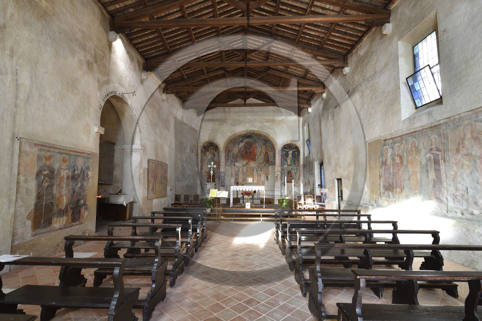 Italie lombardie lac garde sirmione eglise