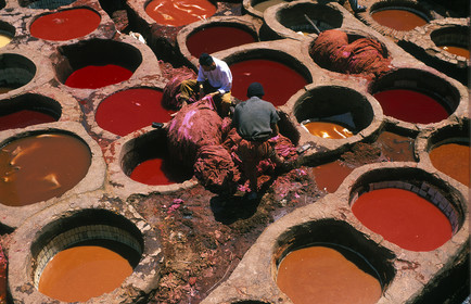 MAROC   FES.SOUK DES TANNEURS