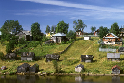 Region de Goritsy, village sur la Volga, Russie