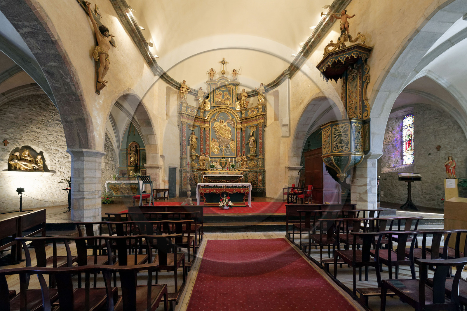 France hautes pyrenees vallee louron arreau eglise