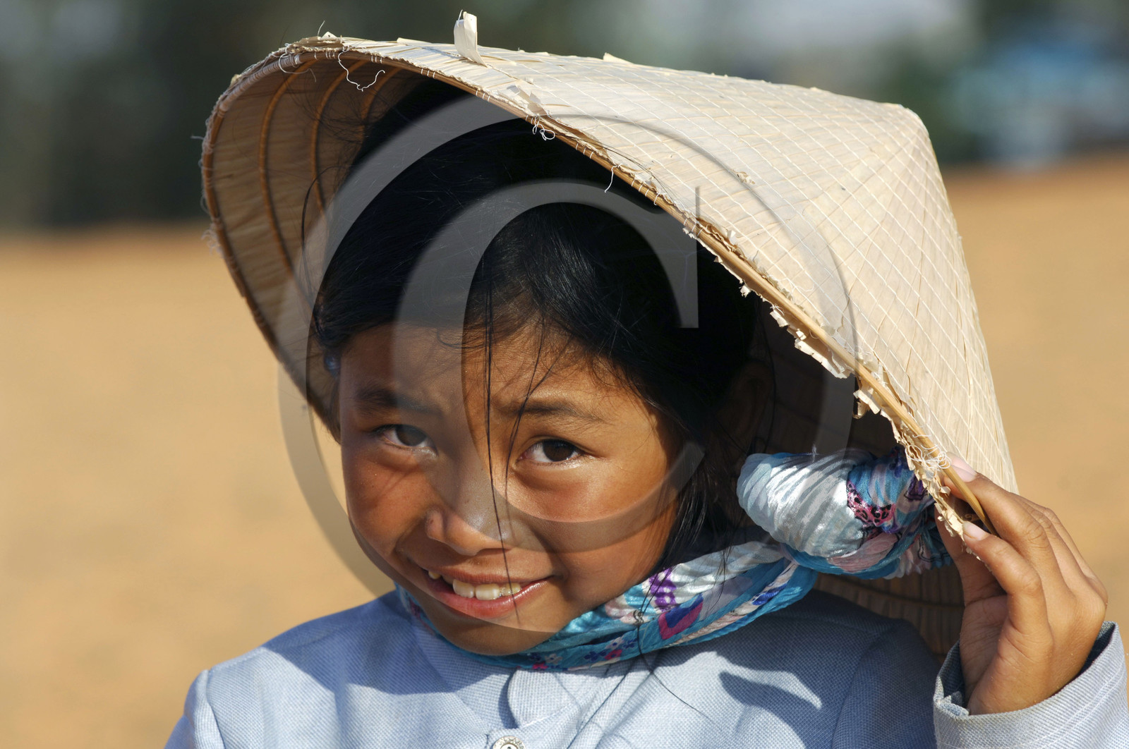 Portrait d'un jeune fille au Vietnam