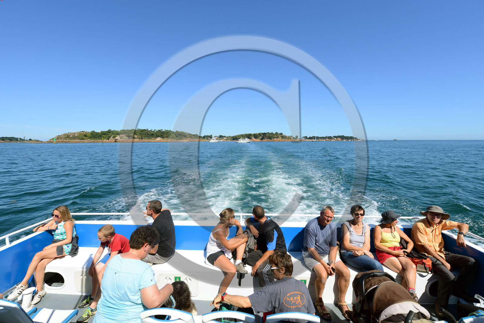 France, Côtes-d'Armor (22), île de Bréhat, vedettes de Bréhat (ferry pour l'ile de Bréhat)
