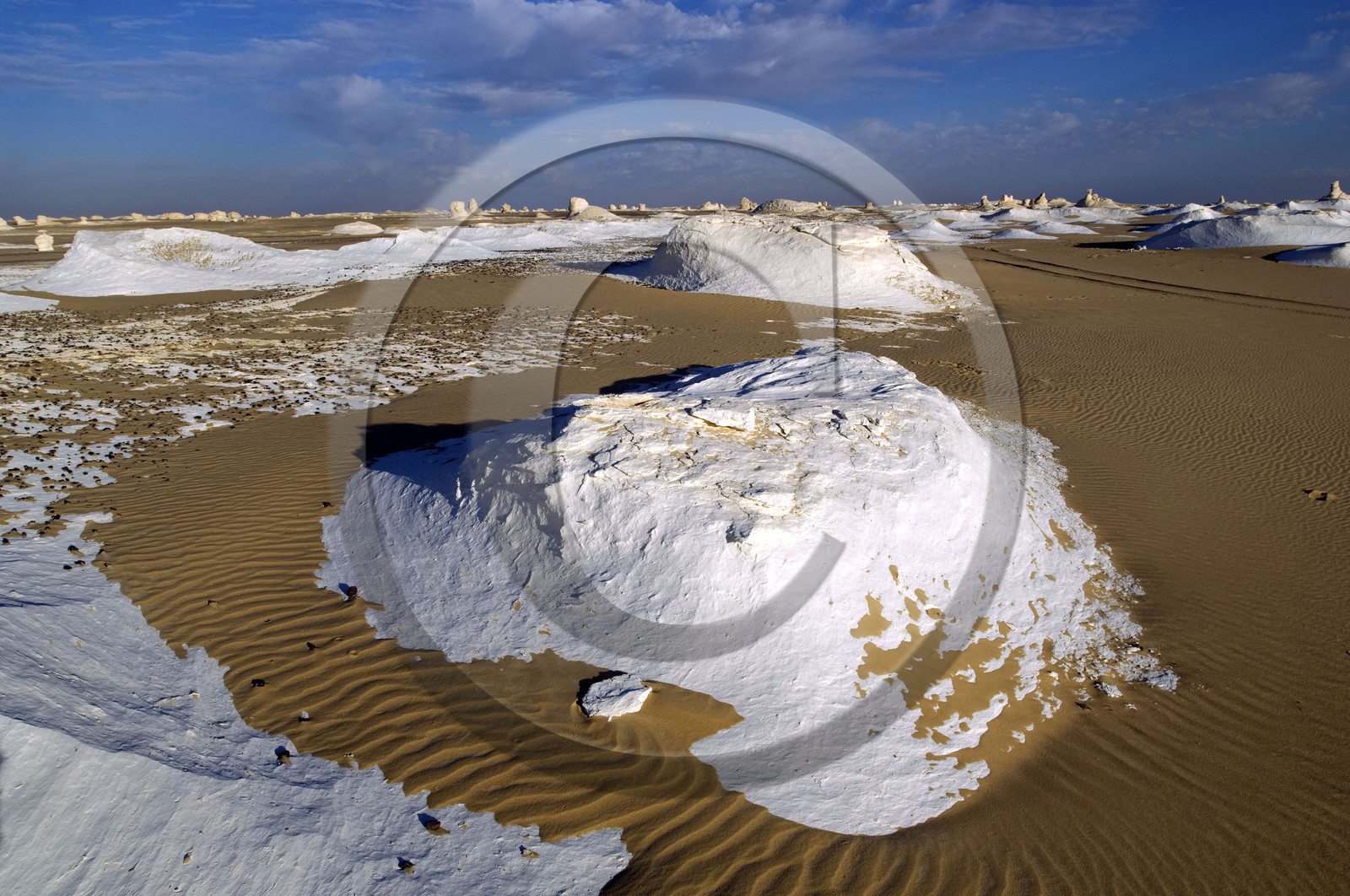 Egypte, désert blanc