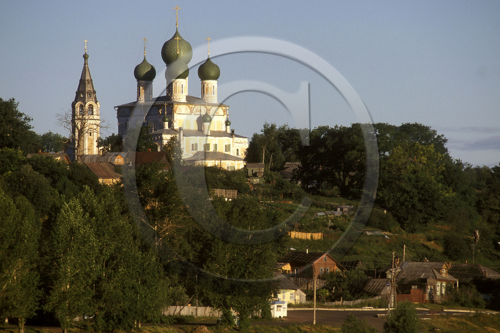 Village sur la Volga, Russie