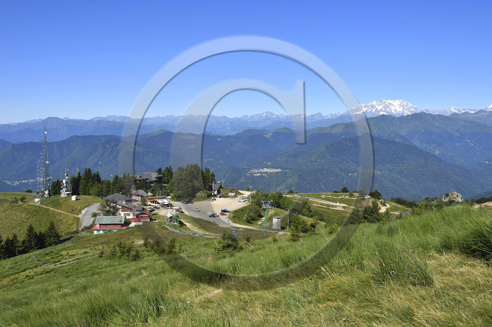 Italie piemont panorama sommet mont mottarone