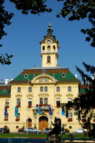L'Hotel de Ville, Szeged, Hongrie..