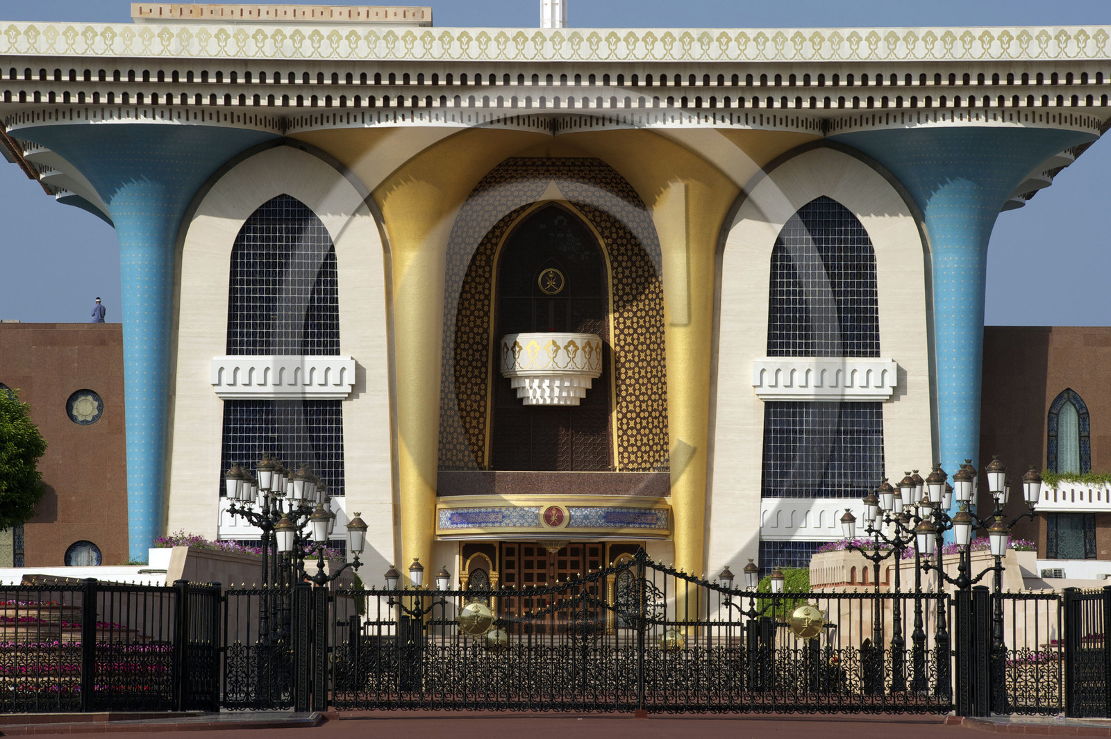 Sultanate of Oman, Muscat, Al Alam Palace for official receptions of sultan Qaboos