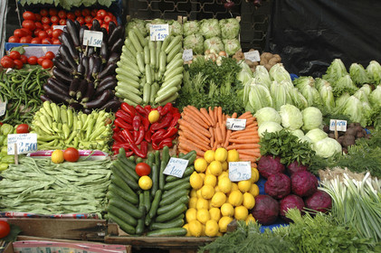 Market stall in the Taksim district, Istanbul